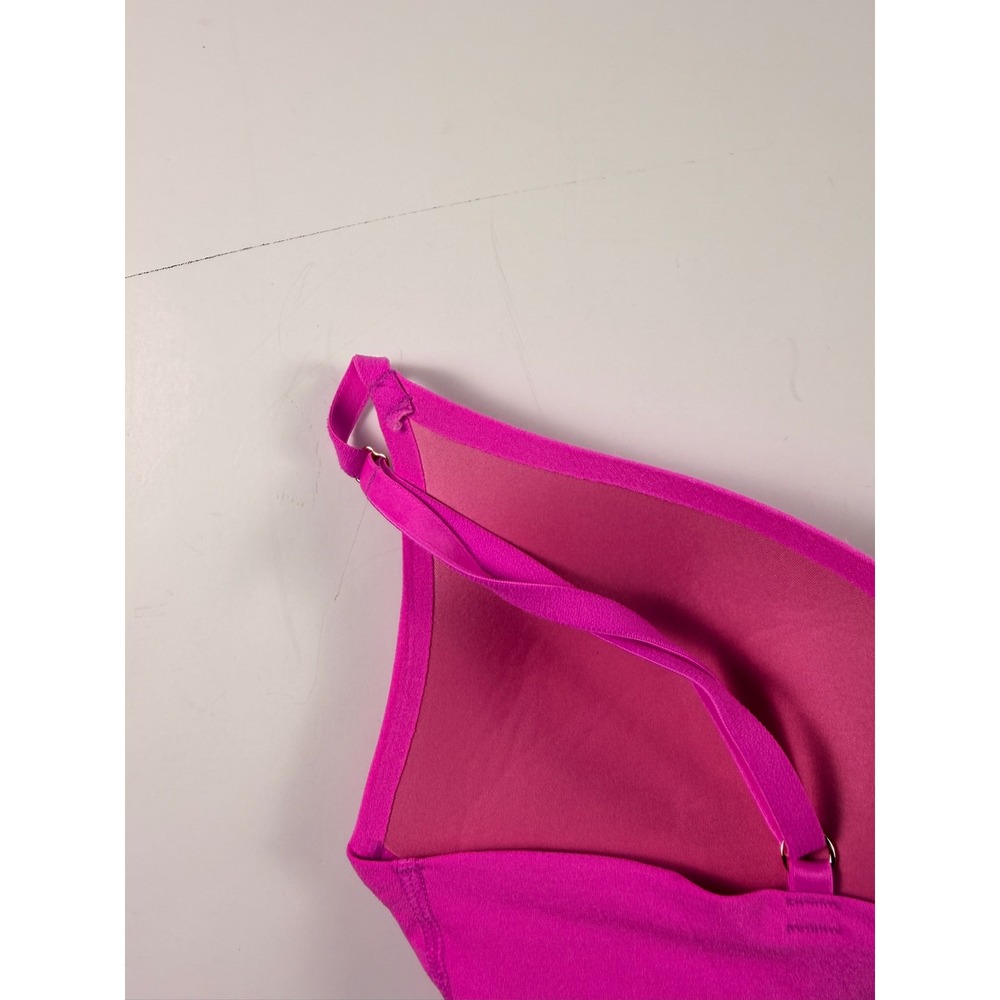 Victorias Secret PINK Wireless Bralette Magenta Pink Padded Seamless Size 4 - Picture 10 of 11